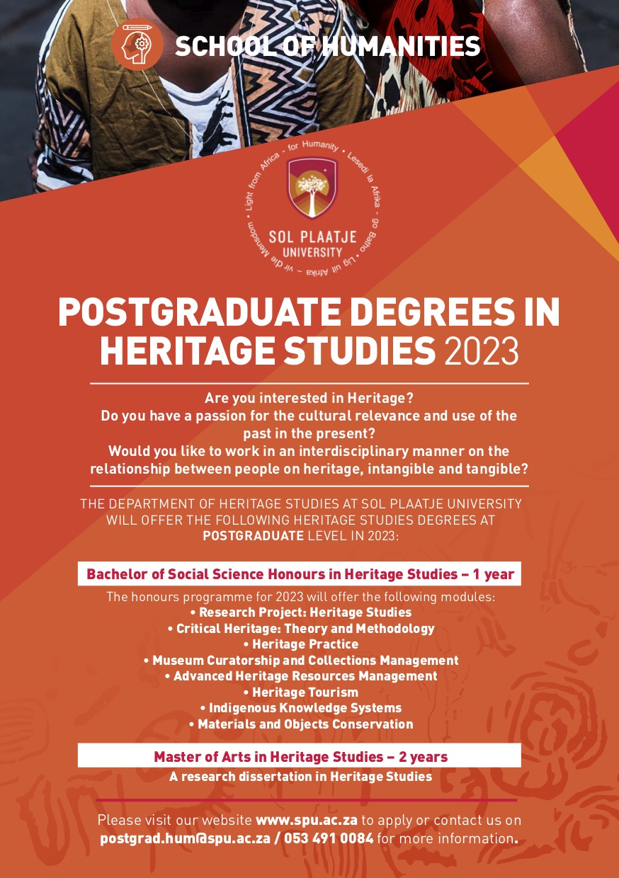 SPU Postgraduate Degree In Heritage Studies 2023 